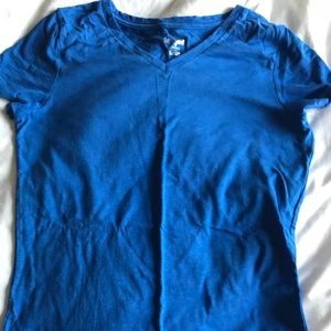 blue v neck